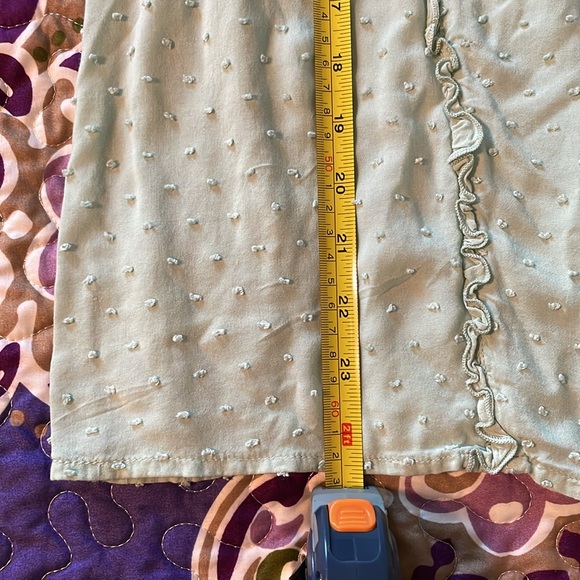 ModCloth Pale Green Ruffle Blouse - Picture 6 of 8